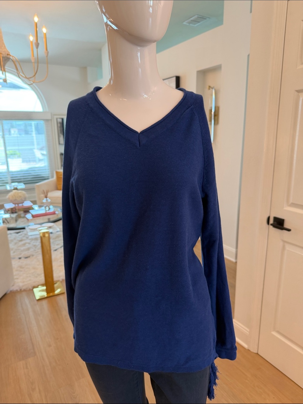 Belle  Beach by Kim Gravel Navy Blue Sweater